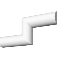 Гладкий отливной молдинг М-305