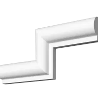 Гладкий отливной молдинг М-90