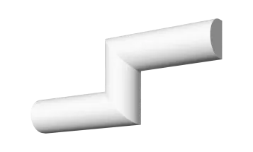 Гладкий отливной молдинг М-305