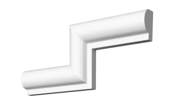 Гладкий отливной молдинг М-90